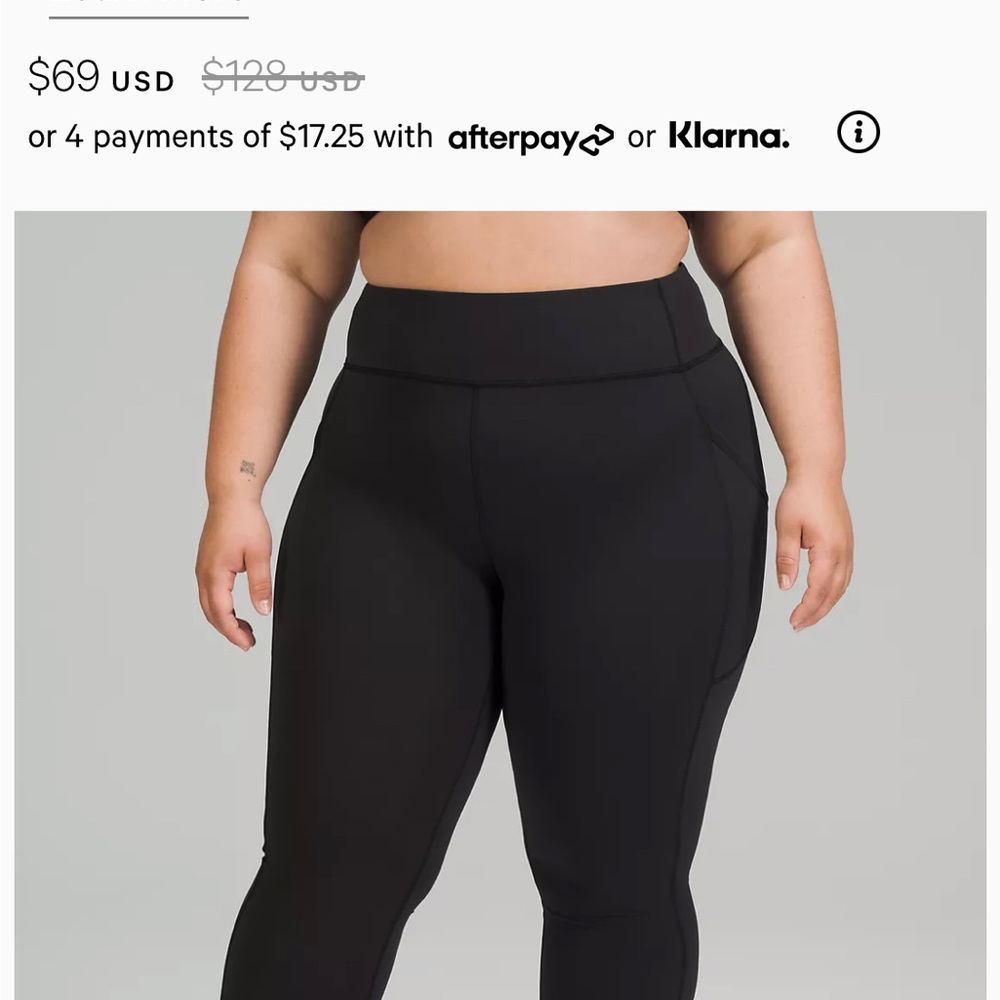 Lululemon Invigorate HR Tight 25’ Size 4 NWT